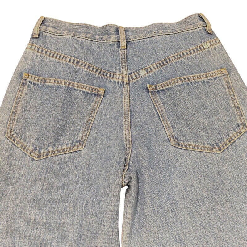 ジバンシィ GIVENCHY ワイドデニムパンツ BW514S5Z1F ブルー コットン レディース デニムパンツ
