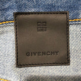 ジバンシィ GIVENCHY ワイドデニムパンツ BW514S5Z1F ブルー コットン レディース デニムパンツ