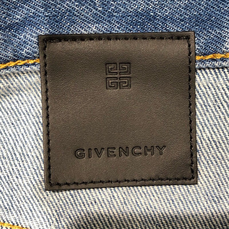 ジバンシィ GIVENCHY ワイドデニムパンツ BW514S5Z1F ブルー コットン レディース デニムパンツ