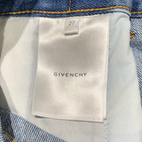 ジバンシィ GIVENCHY ワイドデニムパンツ BW514S5Z1F ブルー コットン レディース デニムパンツ