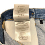 ジバンシィ GIVENCHY ワイドデニムパンツ BW514S5Z1F ブルー コットン レディース デニムパンツ