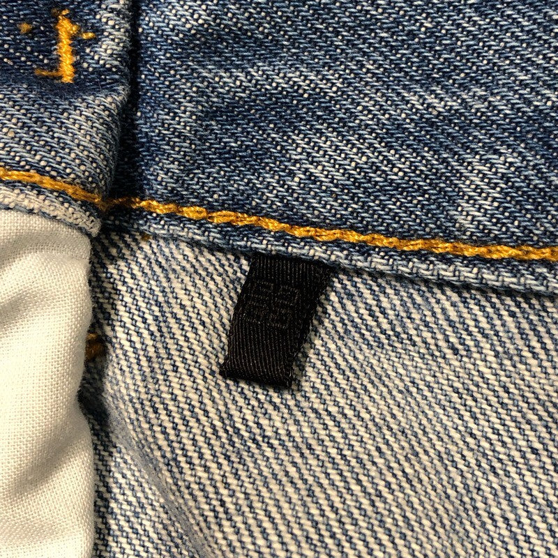 ジバンシィ GIVENCHY ワイドデニムパンツ BW514S5Z1F ブルー コットン レディース デニムパンツ