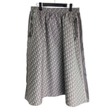 クリスチャン・ディオール Christian Dior オブリーク総柄ロングスカート 127J24A2970 グレー ポリエステル レディース スカート
