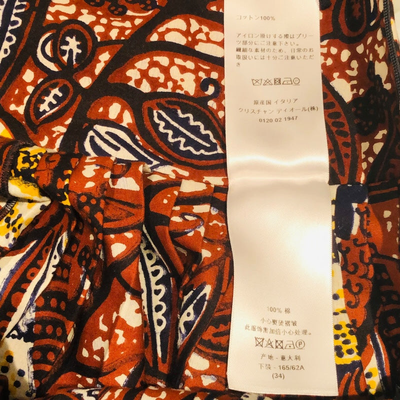 クリスチャン・ディオール Christian Dior 総柄ロングスカート 011J50A3866 コットン レディース ロングスカート