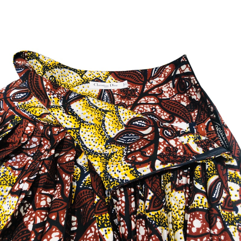 クリスチャン・ディオール Christian Dior 総柄ロングスカート 011J50A3866 コットン レディース ロングスカート
