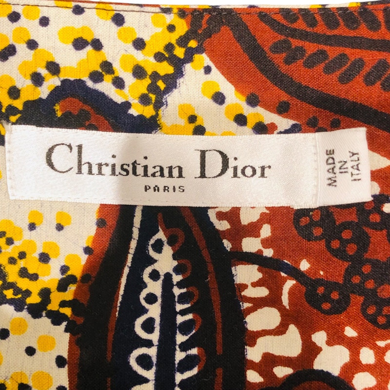 クリスチャン・ディオール Christian Dior 総柄ロングスカート 011J50A3866 コットン レディース ロングスカート