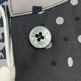 エルメス HERMES シルクシャツワンピース 2H0522DU ネイビー シルク レディース ワンピース