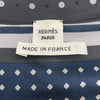 エルメス HERMES シルクシャツワンピース 2H0522DU ネイビー シルク レディース ワンピース
