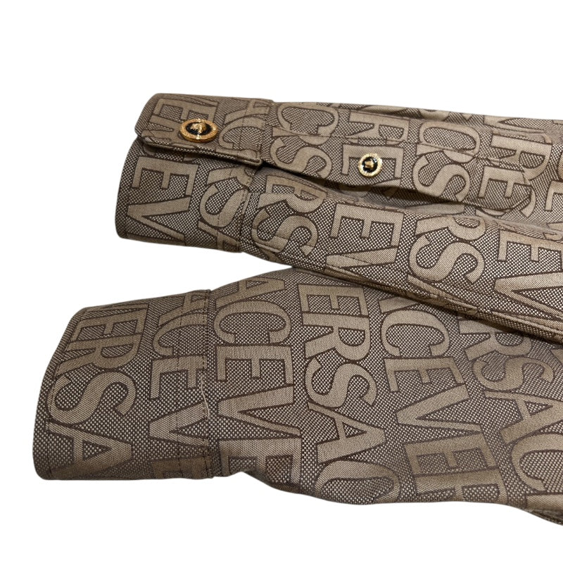 ヴェルサーチ VERSACE ロゴ総柄オールオーバーシャツ 1008738 ポリエステル メンズ 半袖シャツ