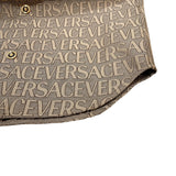 ヴェルサーチ VERSACE ロゴ総柄オールオーバーシャツ 1008738 ポリエステル メンズ 半袖シャツ