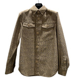 ヴェルサーチ VERSACE ロゴ総柄オールオーバーシャツ 1008738 ポリエステル メンズ 半袖シャツ