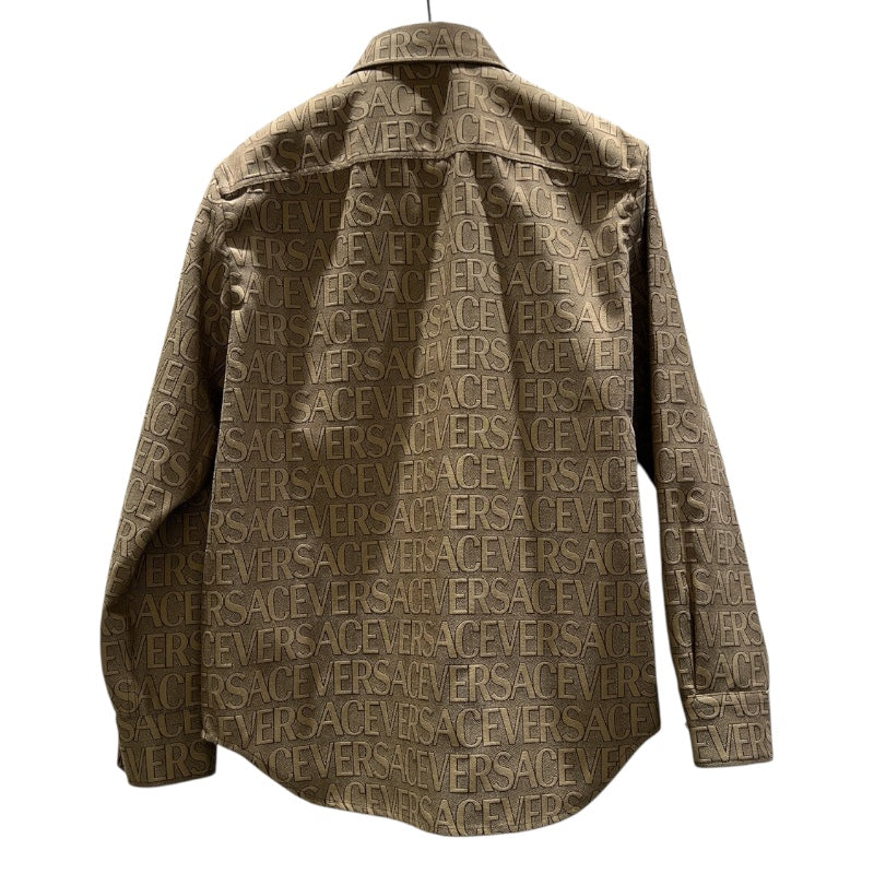 ヴェルサーチ VERSACE ロゴ総柄オールオーバーシャツ 1008738 ポリエステル メンズ 半袖シャツ