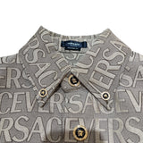 ヴェルサーチ VERSACE ロゴ総柄オールオーバーシャツ 1008738 ポリエステル メンズ 半袖シャツ