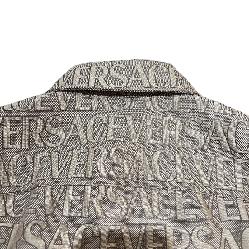 ヴェルサーチ VERSACE ロゴ総柄オールオーバーシャツ 1008738 ポリエステル メンズ 半袖シャツ