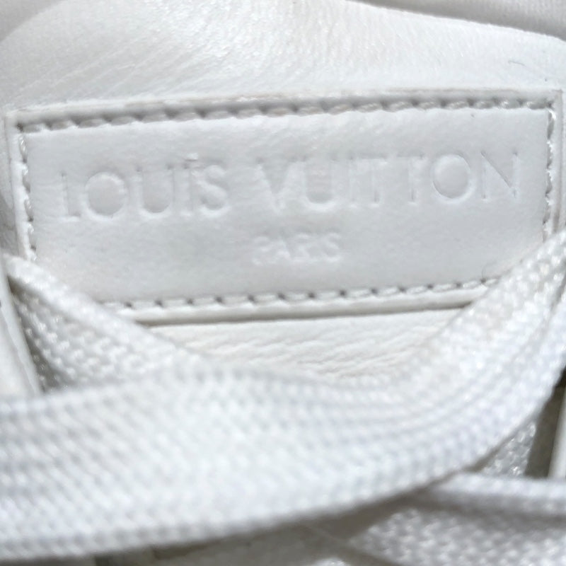 ルイ・ヴィトン LOUIS VUITTON タイムアウトラインローカットスニーカー ホワイト レザー レディース スニーカー