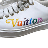 ルイ・ヴィトン LOUIS VUITTON タイムアウトラインローカットスニーカー ホワイト レザー レディース スニーカー