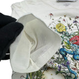 クリスチャン・ディオール Christian Dior ロゴプリント半袖Tシャツ 243T12A4456 ホワイト コットン レディース 半袖Ｔシャツ