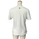 クリスチャン・ディオール Christian Dior ロゴプリント半袖Tシャツ 243T12A4456 ホワイト コットン レディース 半袖Ｔシャツ
