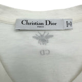 クリスチャン・ディオール Christian Dior ロゴプリント半袖Tシャツ 243T12A4456 ホワイト コットン レディース 半袖Ｔシャツ