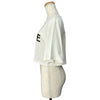 セリーヌ CELINE フロントロゴクロップド半袖Tシャツ 2V761671Q ホワイト コットン レディース 半袖Ｔシャツ