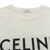 セリーヌ CELINE フロントロゴクロップド半袖Tシャツ 2V761671Q ホワイト コットン レディース 半袖Ｔシャツ