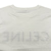 セリーヌ CELINE フロントロゴクロップド半袖Tシャツ 2V761671Q ホワイト コットン レディース 半袖Ｔシャツ