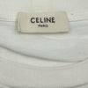 セリーヌ CELINE フロントロゴクロップド半袖Tシャツ 2V761671Q ホワイト コットン レディース 半袖Ｔシャツ