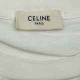 セリーヌ CELINE フロントロゴクロップド半袖Tシャツ 2V761671Q ホワイト コットン レディース 半袖Ｔシャツ