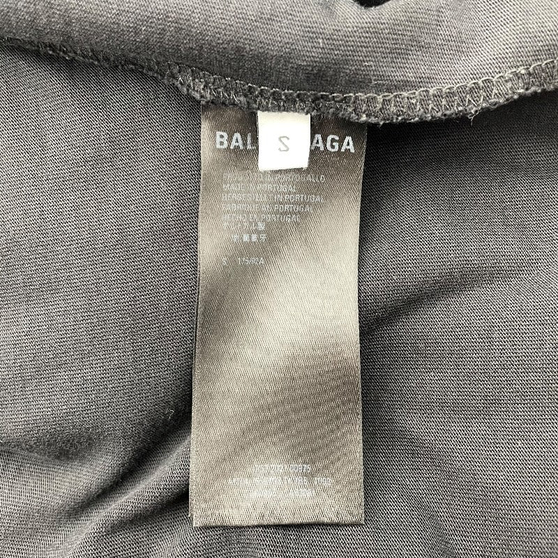 バレンシアガ BALENCIAGA デストロイ加工スウェットパーカー 659403 ブラック 綿 メンズ パーカー