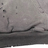 バレンシアガ BALENCIAGA デストロイ加工スウェットパーカー 659403 ブラック 綿 メンズ パーカー