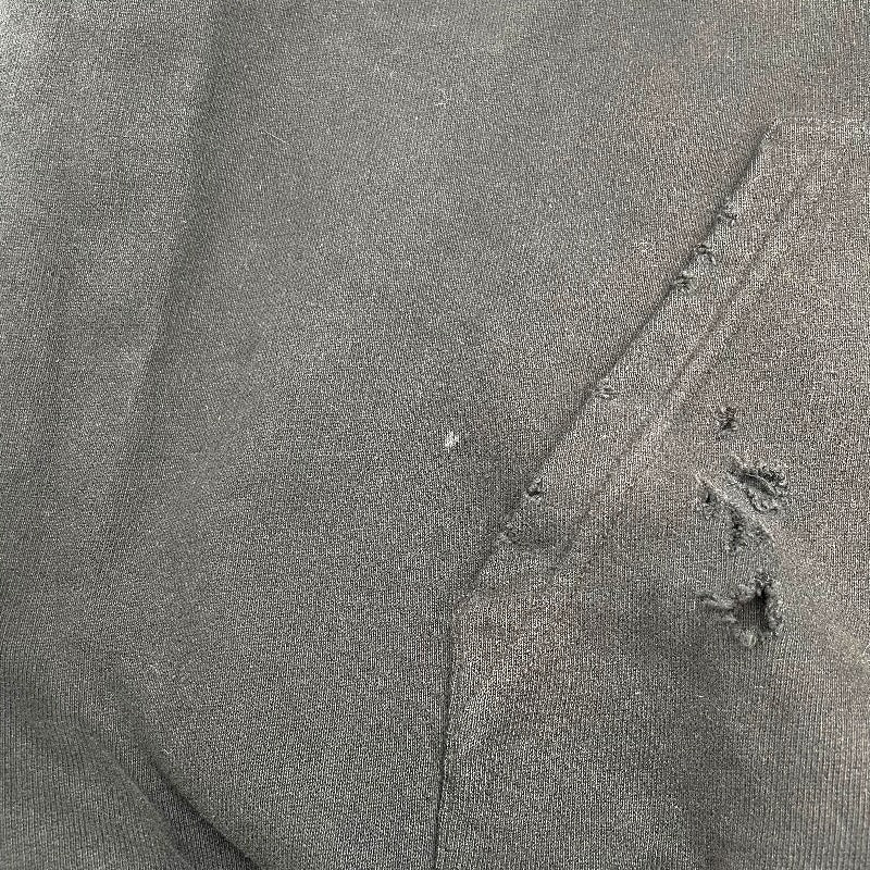 バレンシアガ BALENCIAGA デストロイ加工スウェットパーカー 659403 ブラック 綿 メンズ パーカー