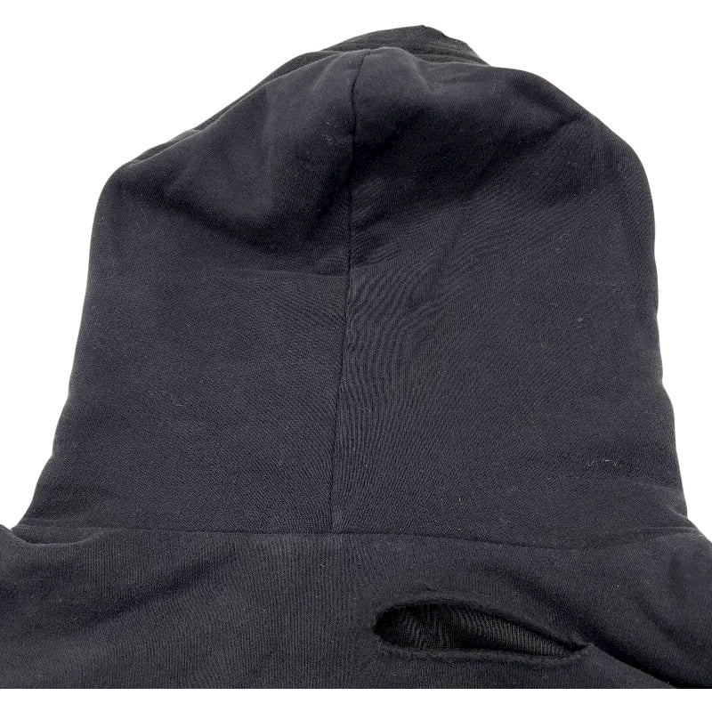 バレンシアガ BALENCIAGA デストロイ加工スウェットパーカー 659403 ブラック 綿 メンズ パーカー