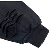 バレンシアガ BALENCIAGA デストロイ加工スウェットパーカー 659403 ブラック 綿 メンズ パーカー