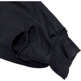 バレンシアガ BALENCIAGA デストロイ加工スウェットパーカー 659403 ブラック 綿 メンズ パーカー