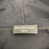 バレンシアガ BALENCIAGA デストロイ加工スウェットパーカー 659403 ブラック 綿 メンズ パーカー