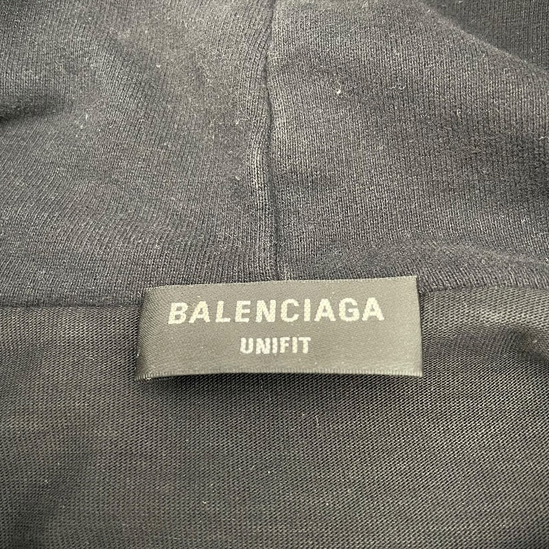 バレンシアガ BALENCIAGA デストロイ加工スウェットパーカー 659403 ブラック 綿 メンズ パーカー