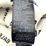 バレンシアガ BALENCIAGA ロゴ総柄長袖セーター ブラック コットン レディース セーター