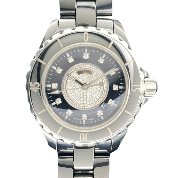 シャネル CHANEL J12 33mm H2122 ブラック セラミック ユニセックス 腕時計