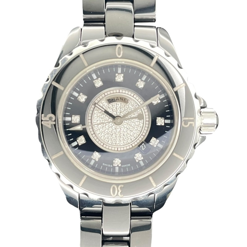 シャネル CHANEL J12 33mm H2122 ブラック セラミック ユニセックス 腕時計