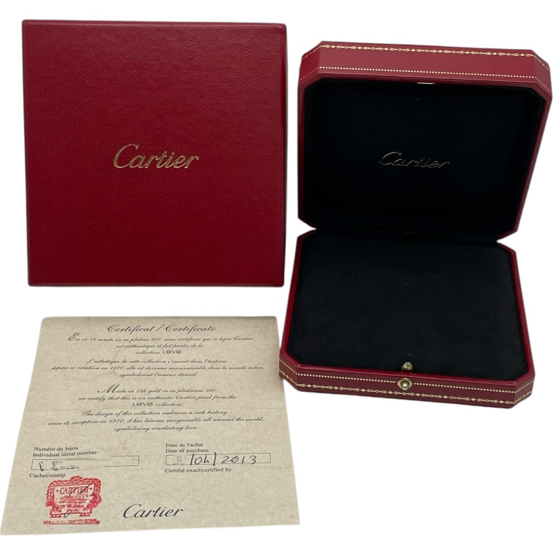 カルティエ Cartier ラブスリーフープネックレス ピンクゴールド/ホワイトゴールド 750/ダイヤモンド ダイヤモンド　 ジュエリー