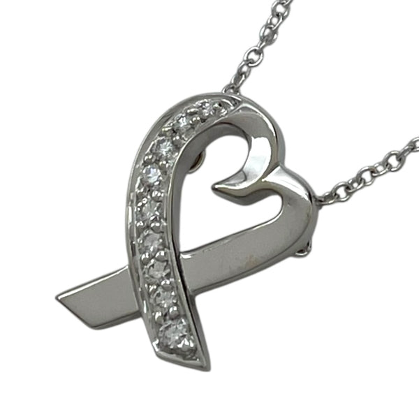 ティファニー TIFFANY＆CO ラビングハートネックレス ホワイトゴールド 750WG/ダイヤモンド ダイヤモンド　 ジュエリー