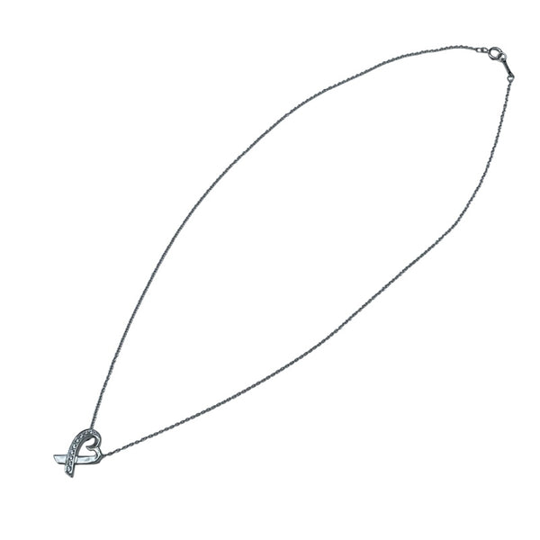ティファニー TIFFANY＆CO ラビングハートネックレス ホワイトゴールド 750WG/ダイヤモンド ダイヤモンド　 ジュエリー