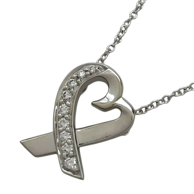 ティファニー TIFFANY＆CO ラビングハートネックレス ホワイトゴールド 750WG/ダイヤモンド ダイヤモンド　 ジュエリー