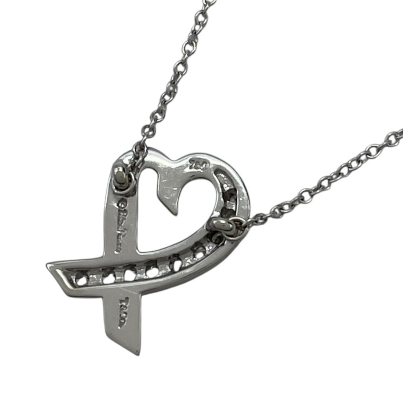 ティファニー TIFFANY＆CO ラビングハートネックレス ホワイトゴールド 750WG/ダイヤモンド ダイヤモンド　 ジュエリー