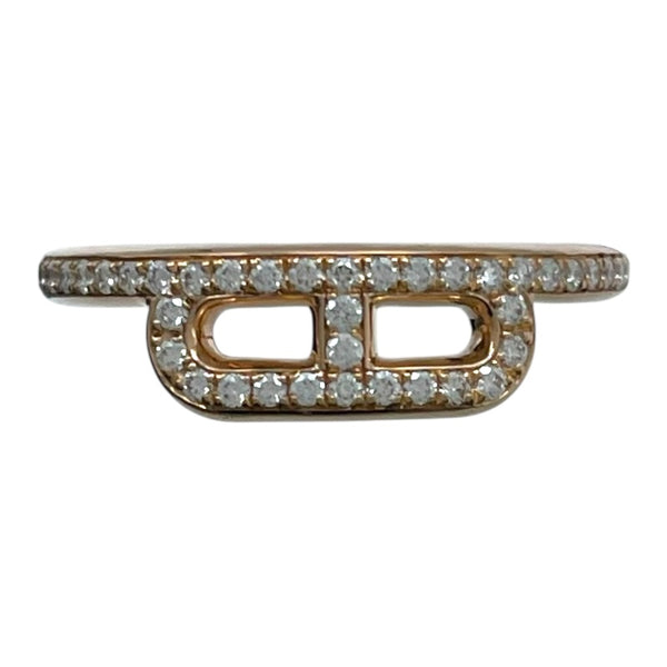エルメス HERMES リンクダイヤリング ピンクゴールド 750PG/ダイヤモンド ジュエリー
