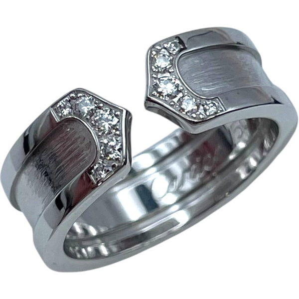 カルティエ Cartier C2リングSM ホワイトゴールド 750WG ジュエリー