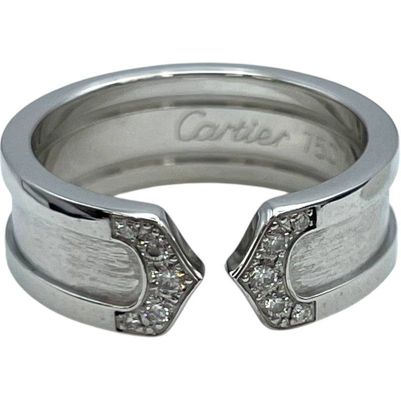カルティエ Cartier C2リングSM ホワイトゴールド 750WG ジュエリー