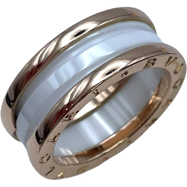 ブルガリ BVLGARI ビーゼロワンリング2バンド ピンクゴールド 750PG ジュエリー