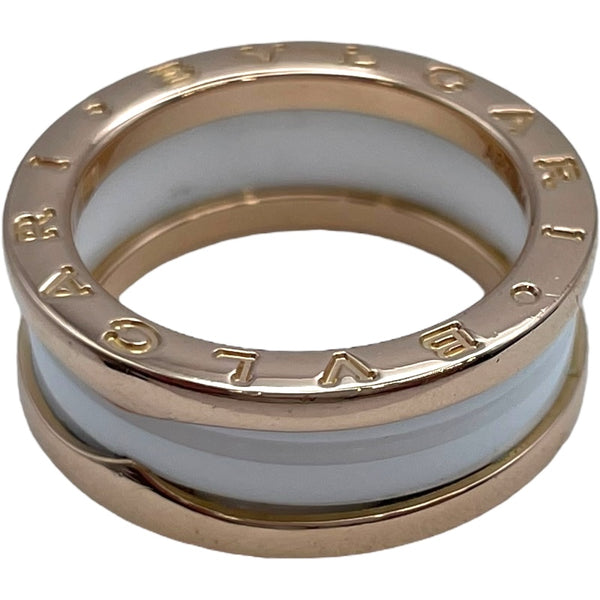 ブルガリ BVLGARI ビーゼロワンリング2バンド ピンクゴールド 750PG ジュエリー