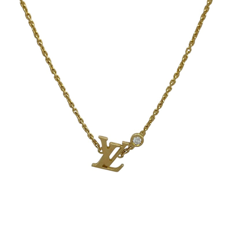 ルイ・ヴィトン LOUIS VUITTON イディールブロッサム ネックレス ゴールド Au750 ダイヤモンド ジュエリー